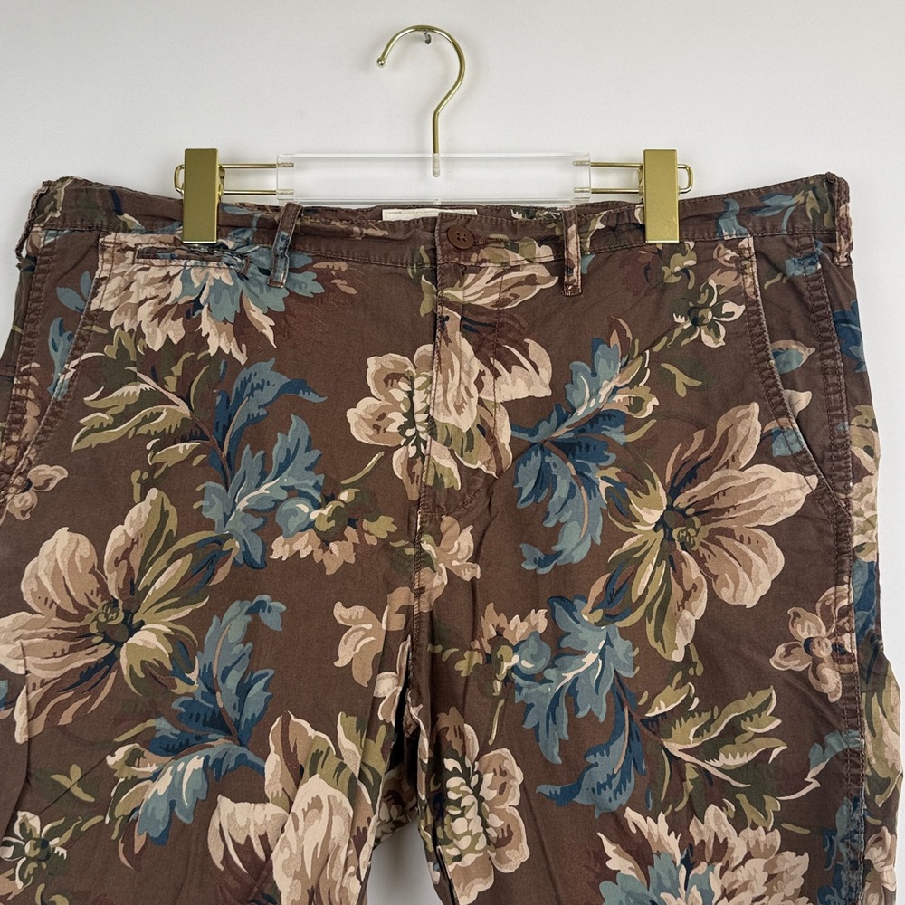 Denim & Supply Ralph Lauren Vintage Floral All Over Print Chino Shorts Size 38 - Picture 2 of 9